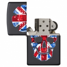 Zippo British Flag Skull 60003885