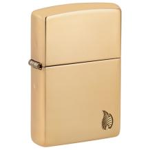 Zippo Armor Case Brass with Flame