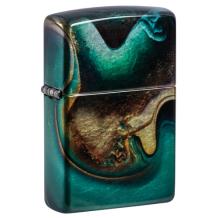 Zippo Blue Marble Design