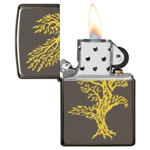 Zippo Eagle Tree open