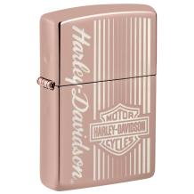 Zippo Harley Davidson Rose Gold Stripes