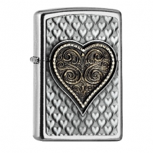 Zippo aansteker Heart Cards