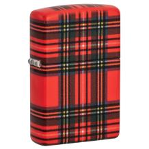 Zippo Aansteker Red Plaid Design