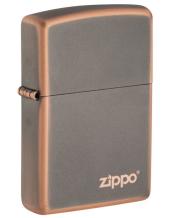 Zippo aansteker Rustic Bronze With Zippo Logo