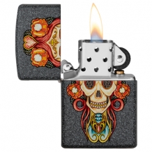 Zippo Skull Pendant open