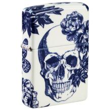 Zippo Floral Skull Design