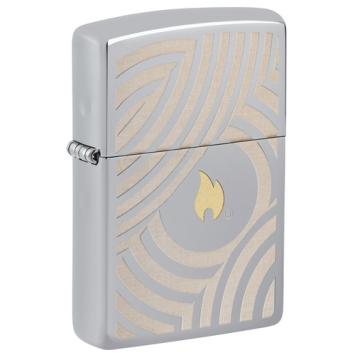 Zippo Flame and Circles Design