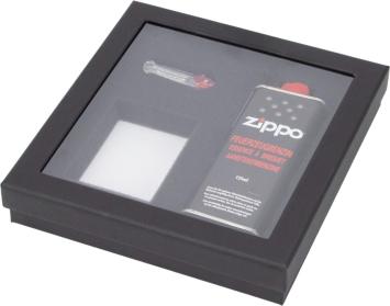 Zippo giftset met doorkijk venster