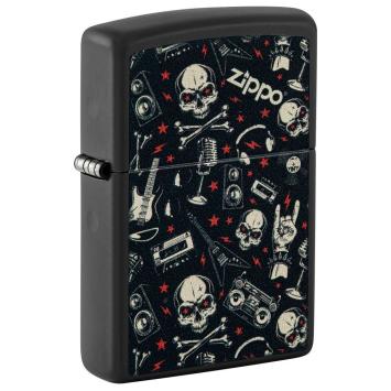 Zippo Grunt Pattern with Skulls