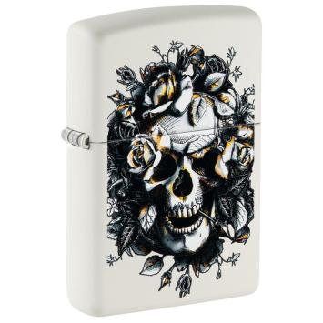 Zippo aansteker Skull and Roses Design